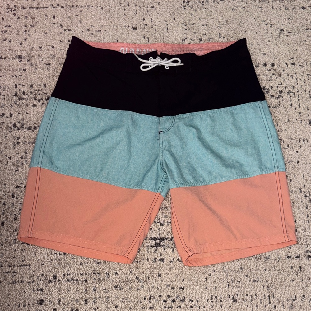 Old Navy California Color-Blocked Board Shorts